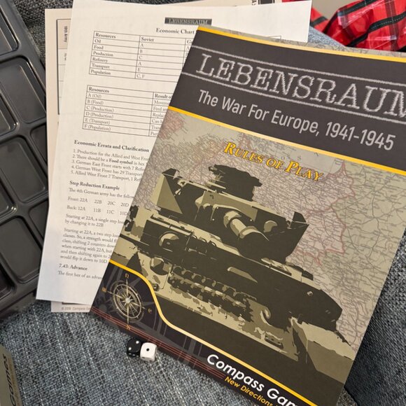 Lebensraum: The War For Europe, 1941-1945 (open, unpunched) Compass Games 1046 - Picture 12 of 12